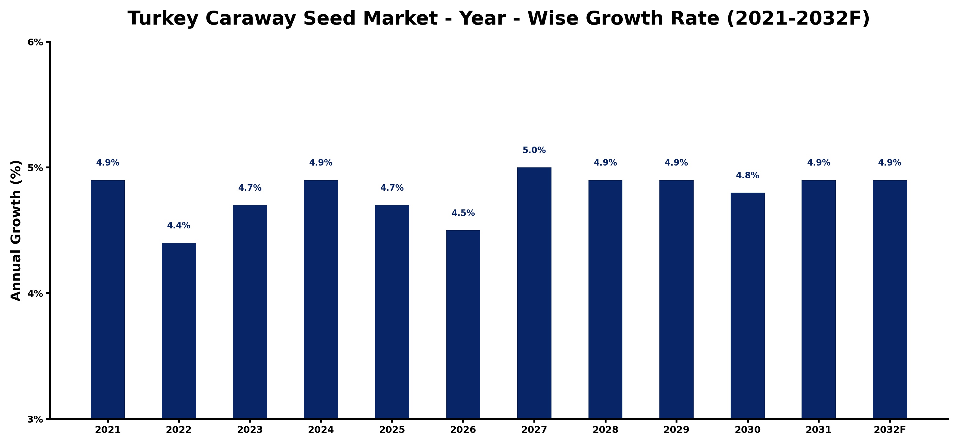 Turkey Caraway Seed Market Year-wise Growth Rate and Key Drivers