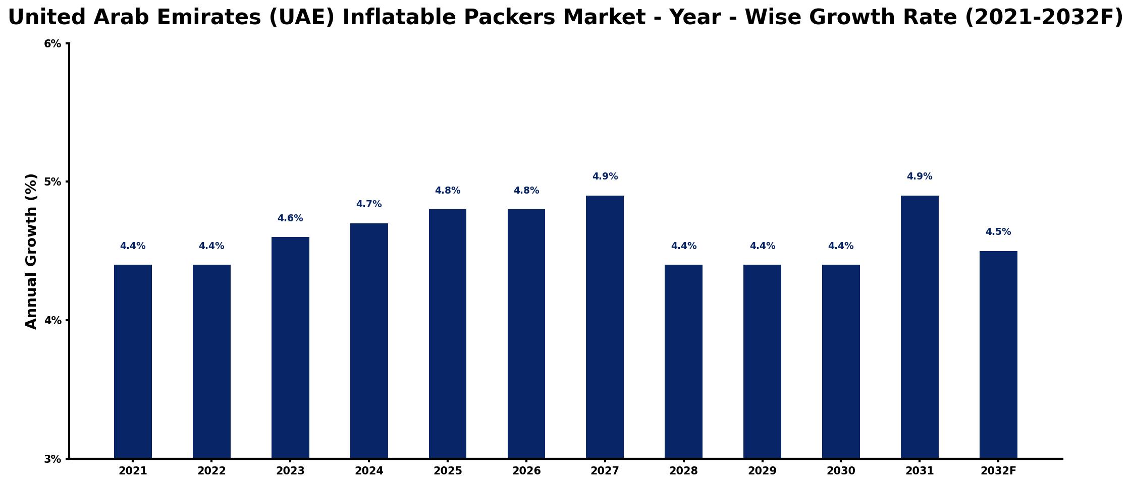United Arab Emirates (UAE) Inflatable Packers Market Year-wise Growth Rate and Key Drivers