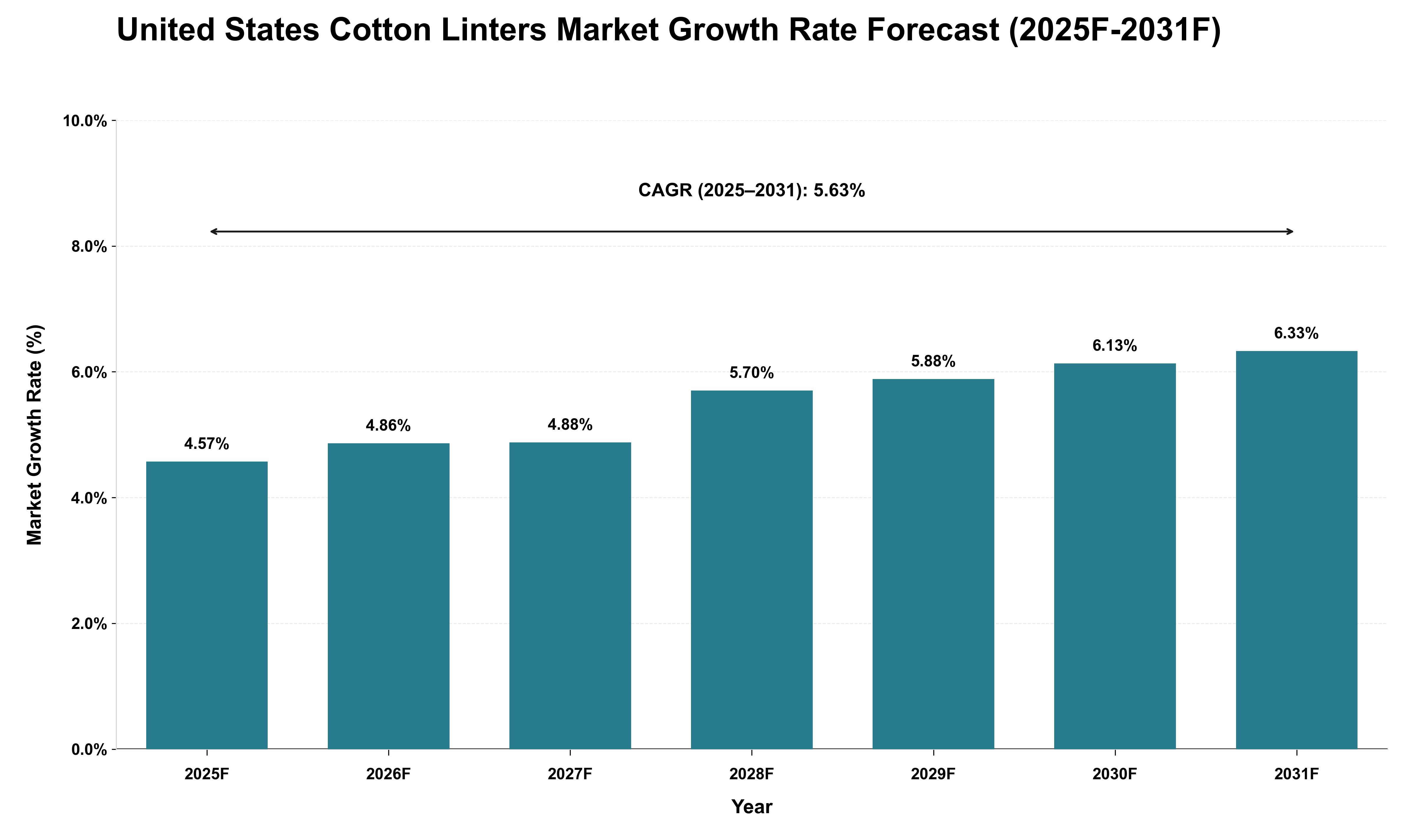 United States Cotton Linters Market Growth Rate Analysis (2025 - 2031)