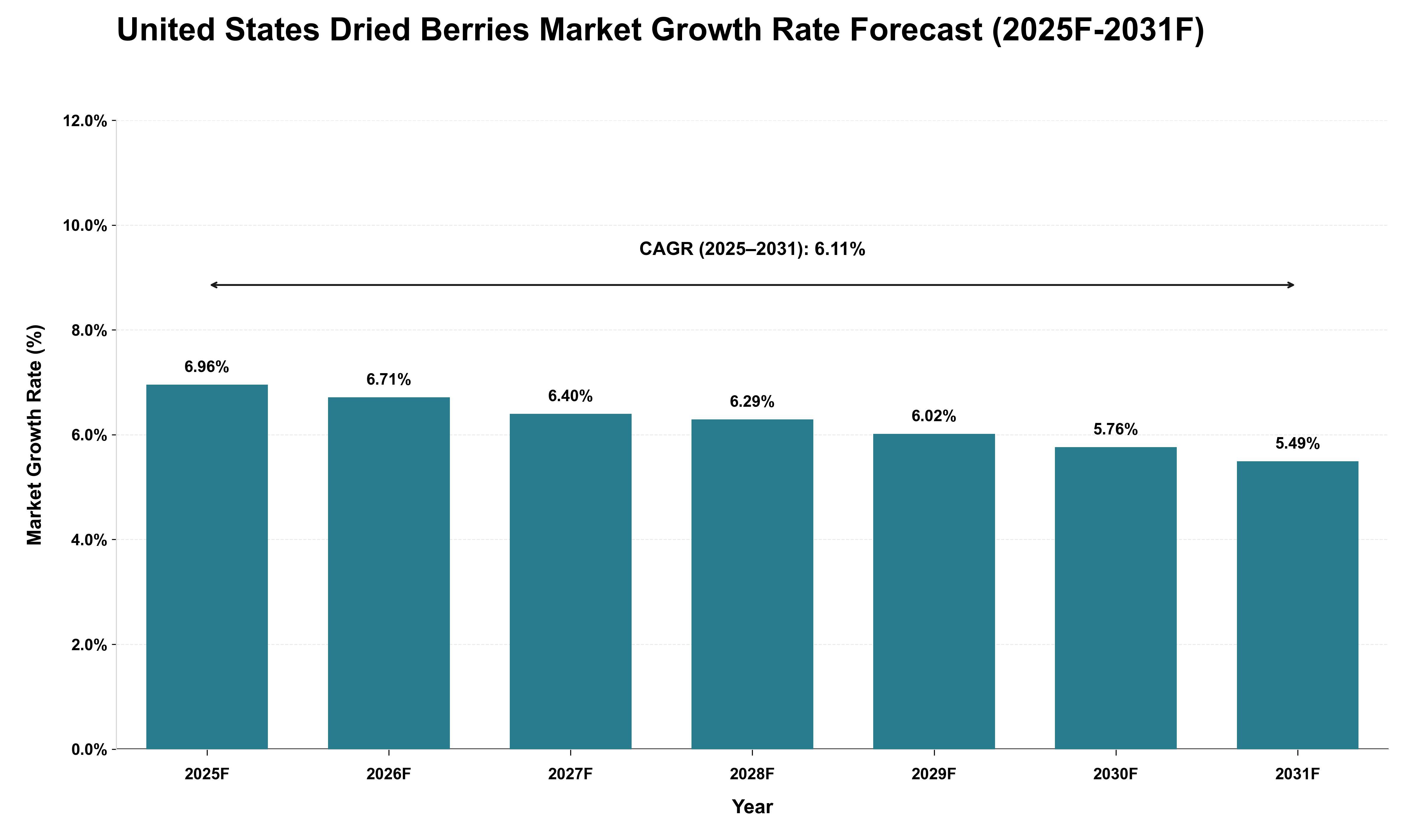 United States Dried Berries Market Growth Rate Analysis (2025 - 2031)