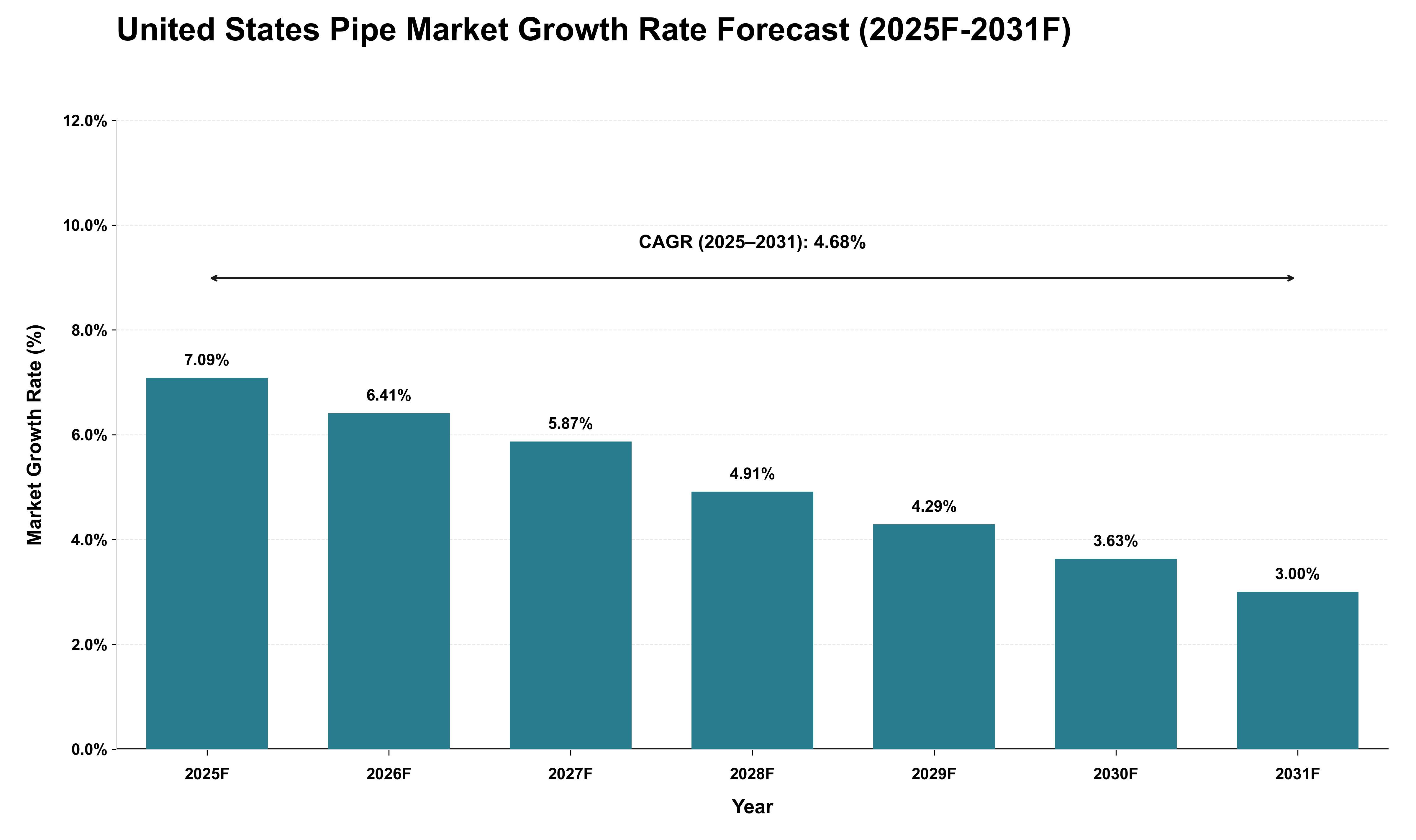 United States Pipe Market Growth Rate Analysis (2025 - 2031)