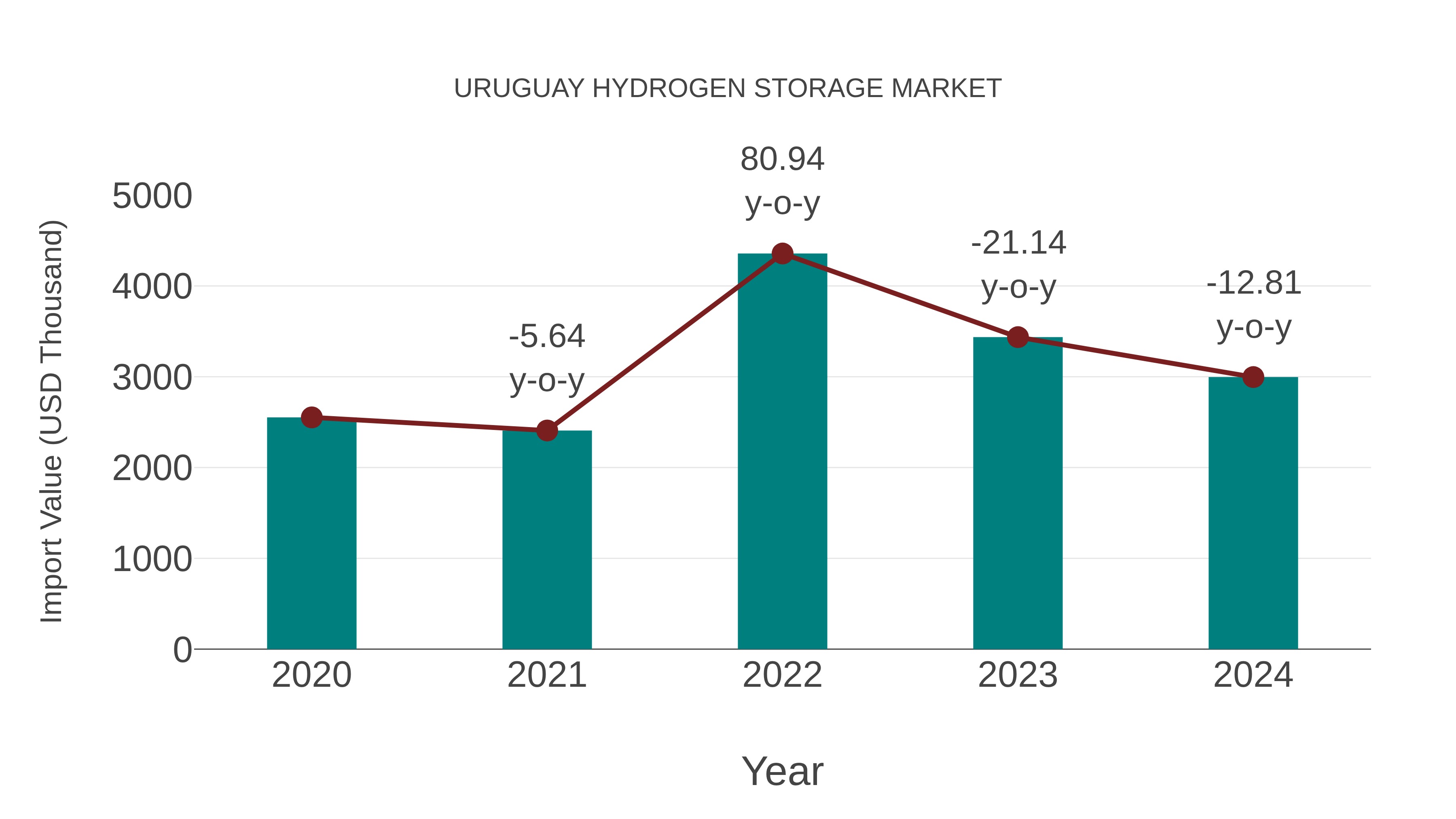 Uruguay Hydrogen Storage Market: Import Trend Analysis