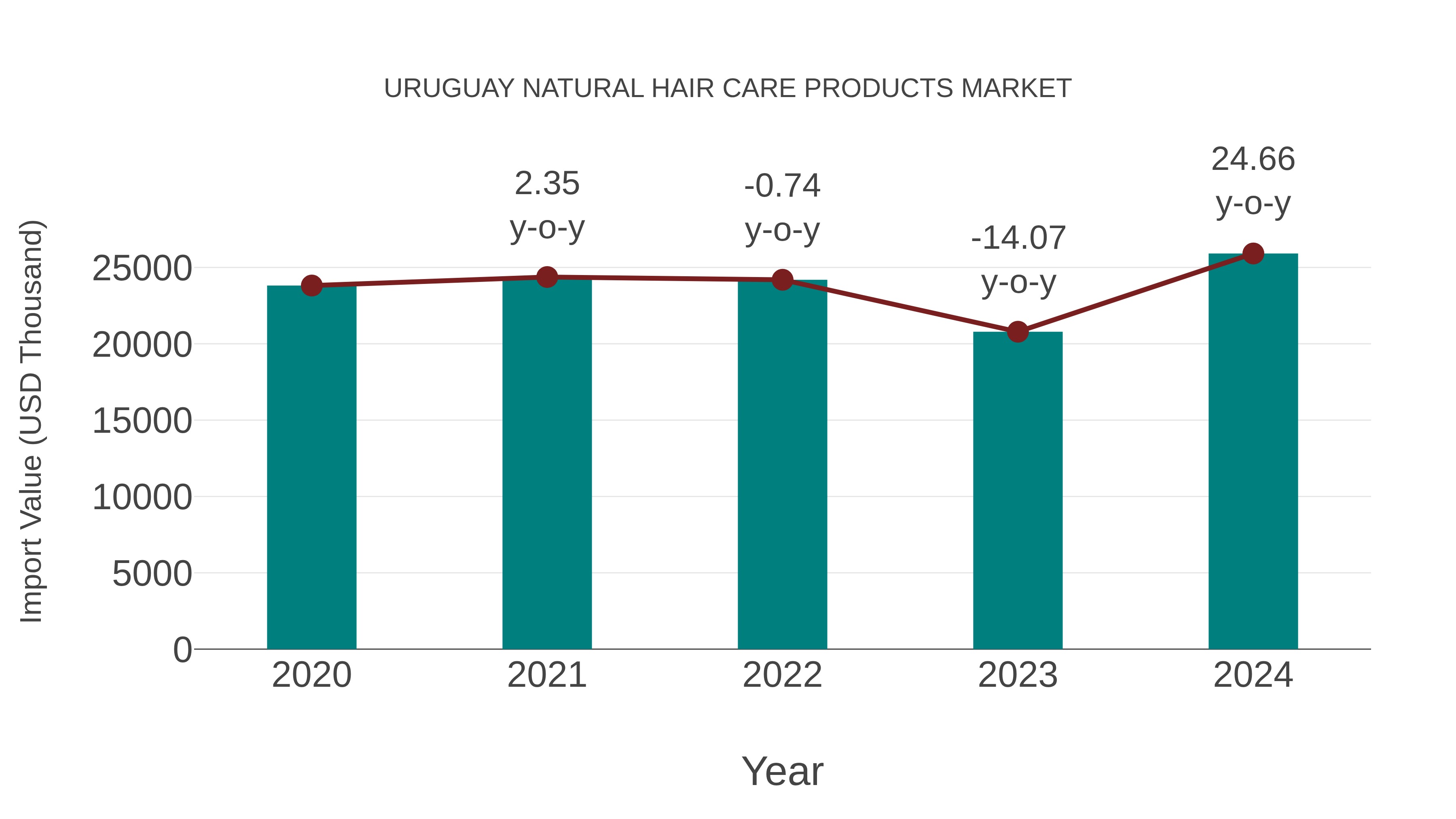  Uruguay Natural Hair Care Products Market: Import Trend Analysis