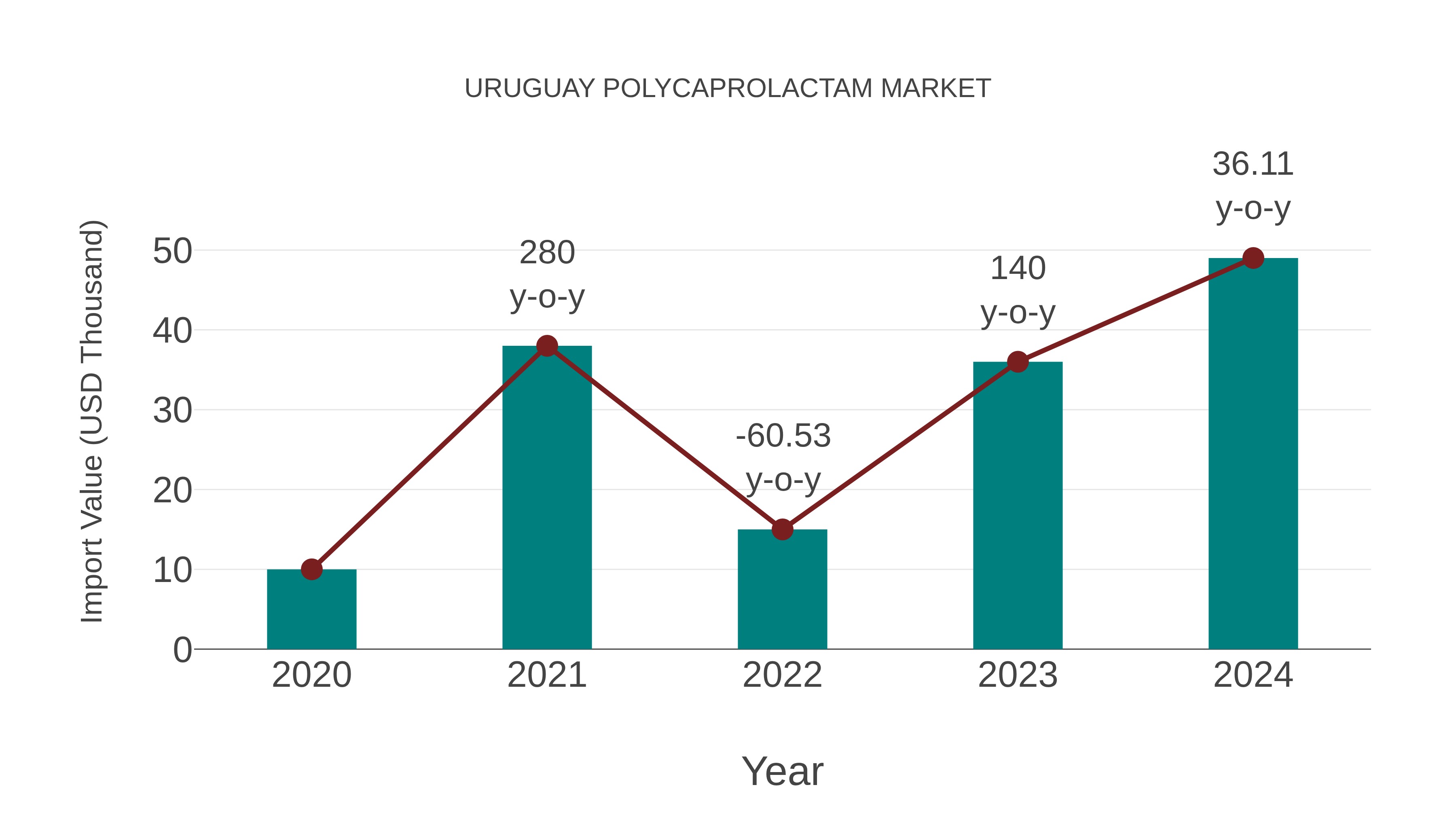 Uruguay Polycaprolactam Market: Import Trend Analysis
