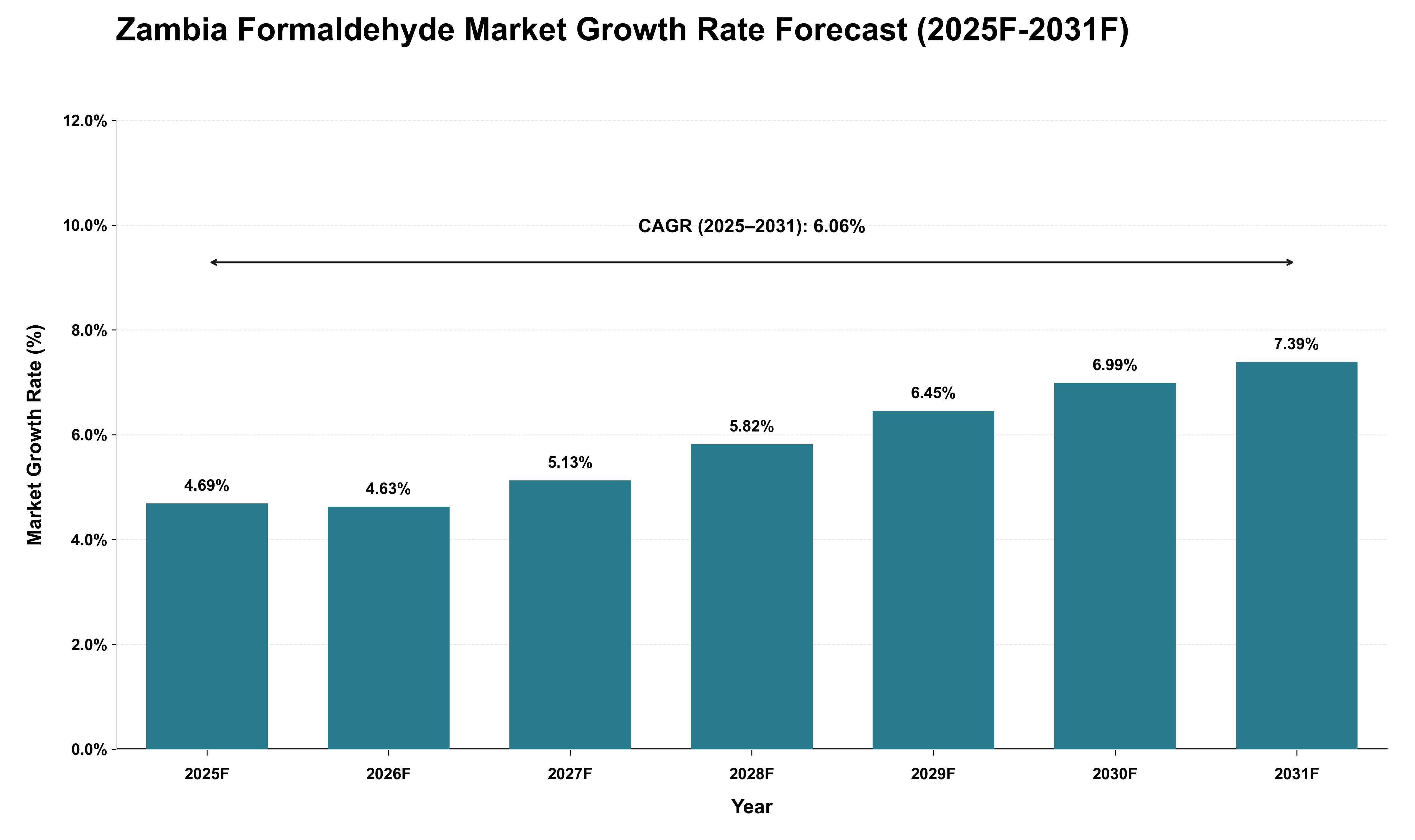 Zambia Formaldehyde Market Growth Rate Analysis (2025 - 2031)