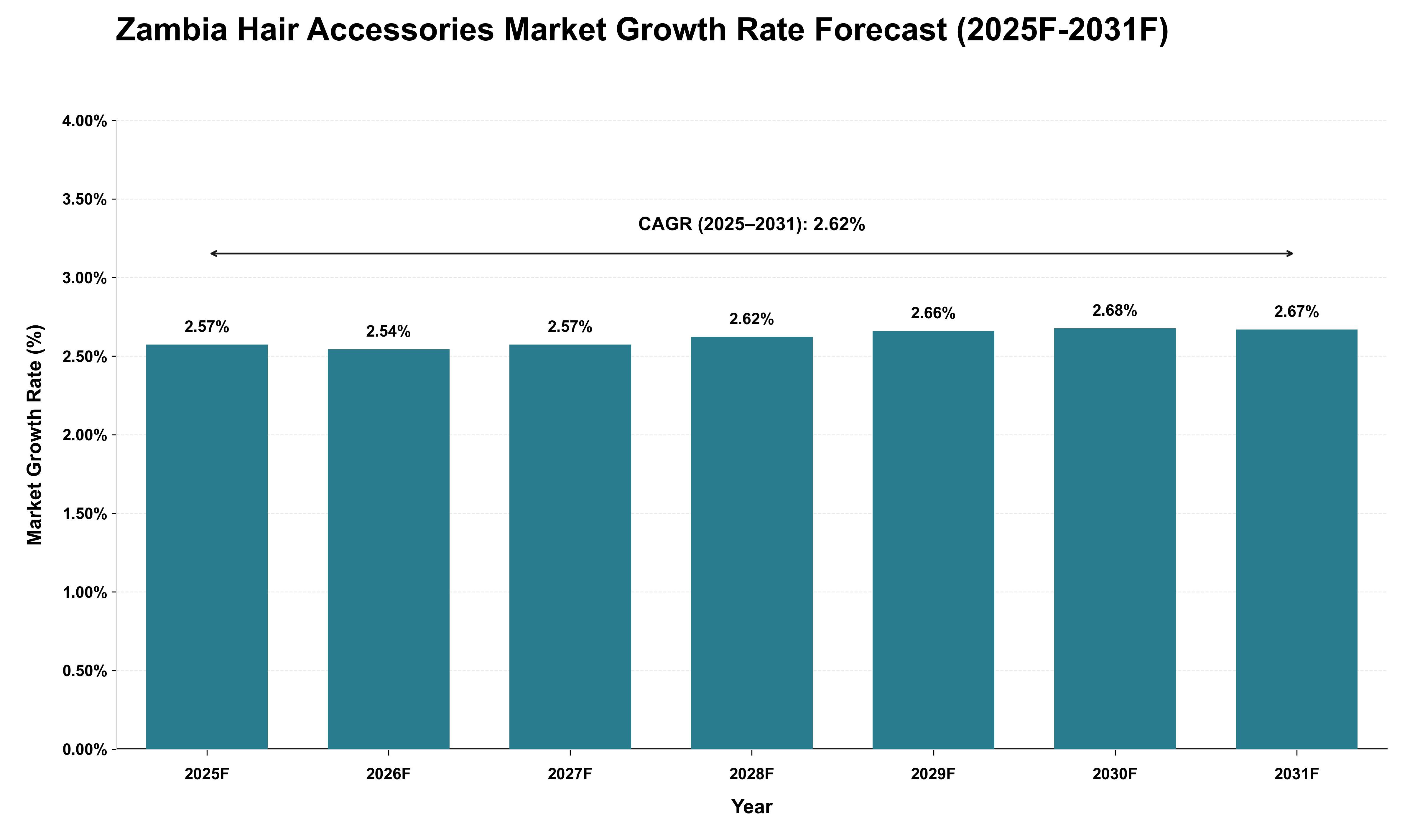 Zambia Hair Accessories Market Growth Rate Analysis (2025 - 2031)
