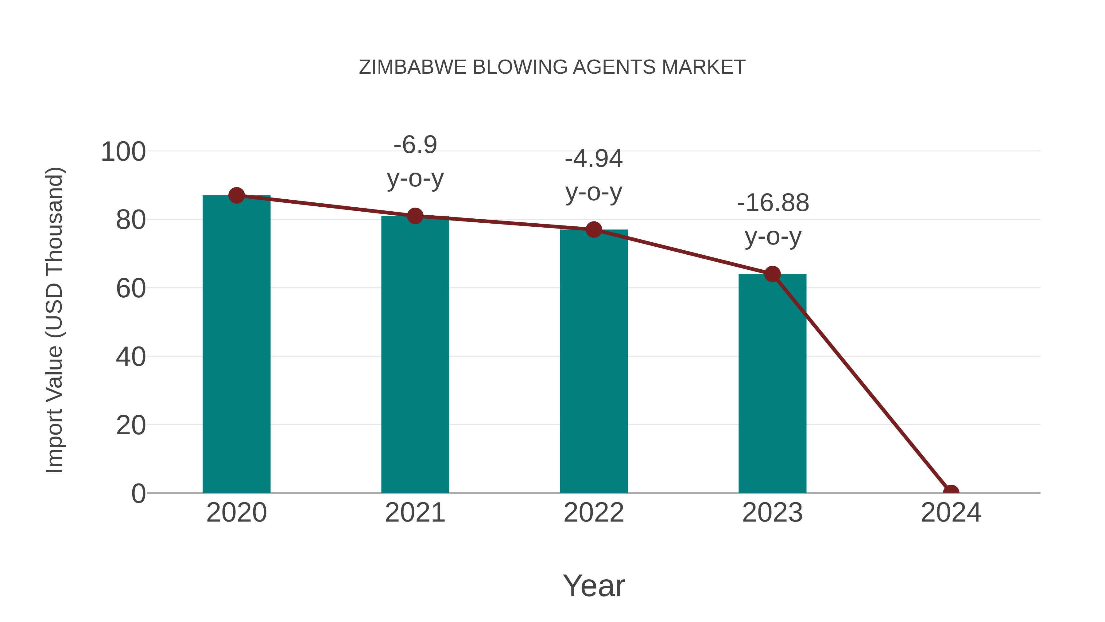 Zimbabwe Blowing Agents Market: Import Trend Analysis