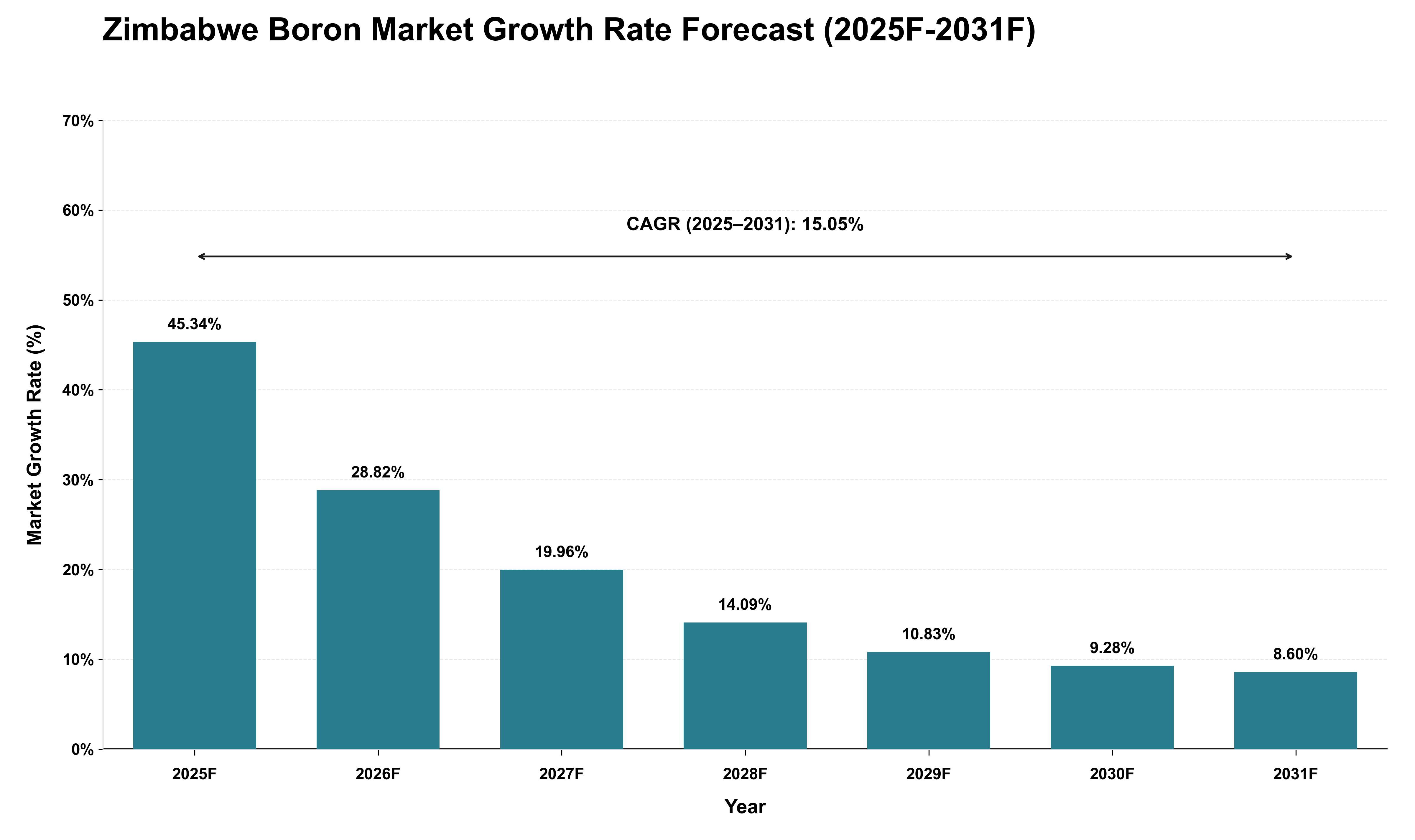 Zimbabwe Boron Market Growth Rate Analysis (2025 - 2031)