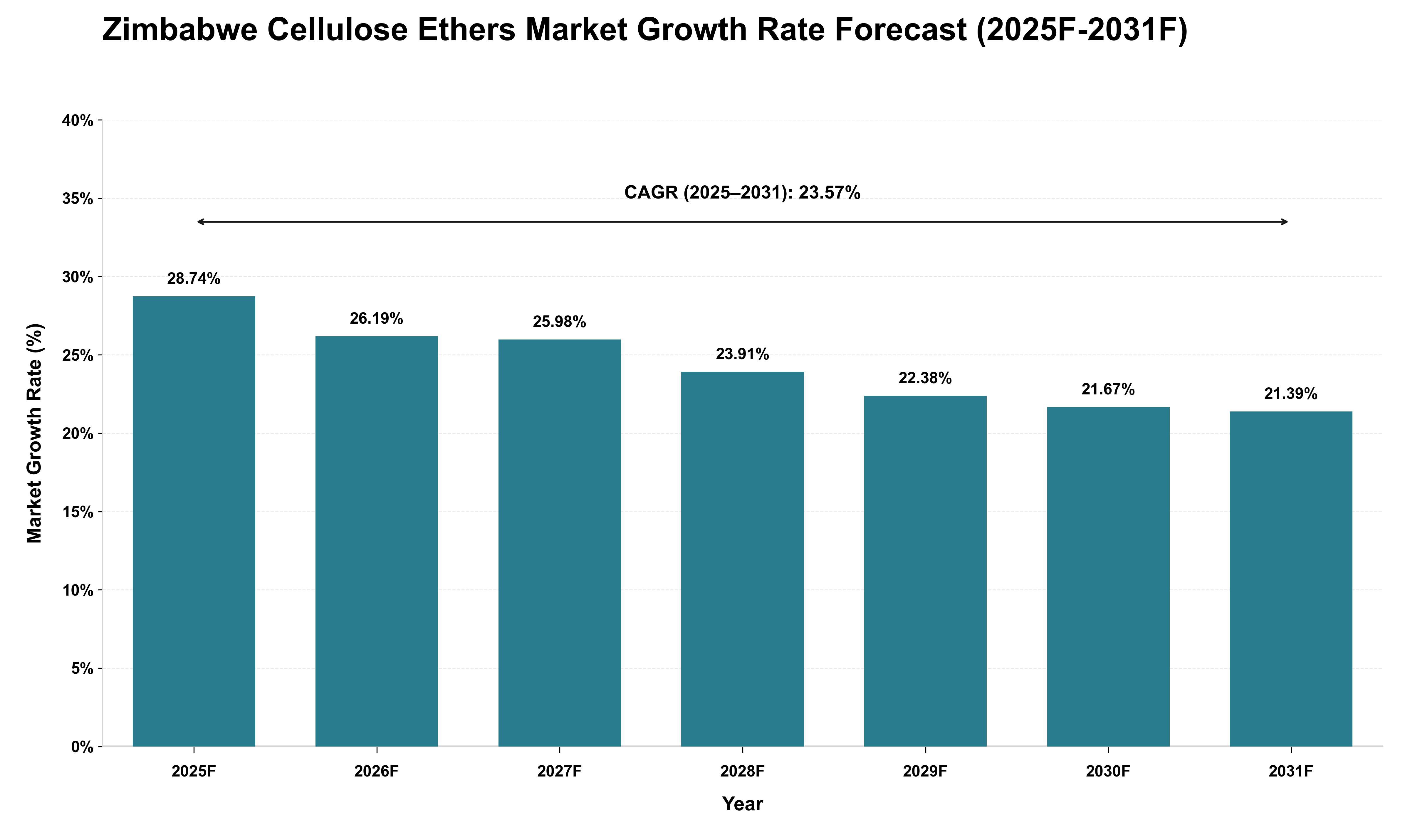 Zimbabwe Cellulose Ethers Market Growth Rate Analysis (2025 - 2031)