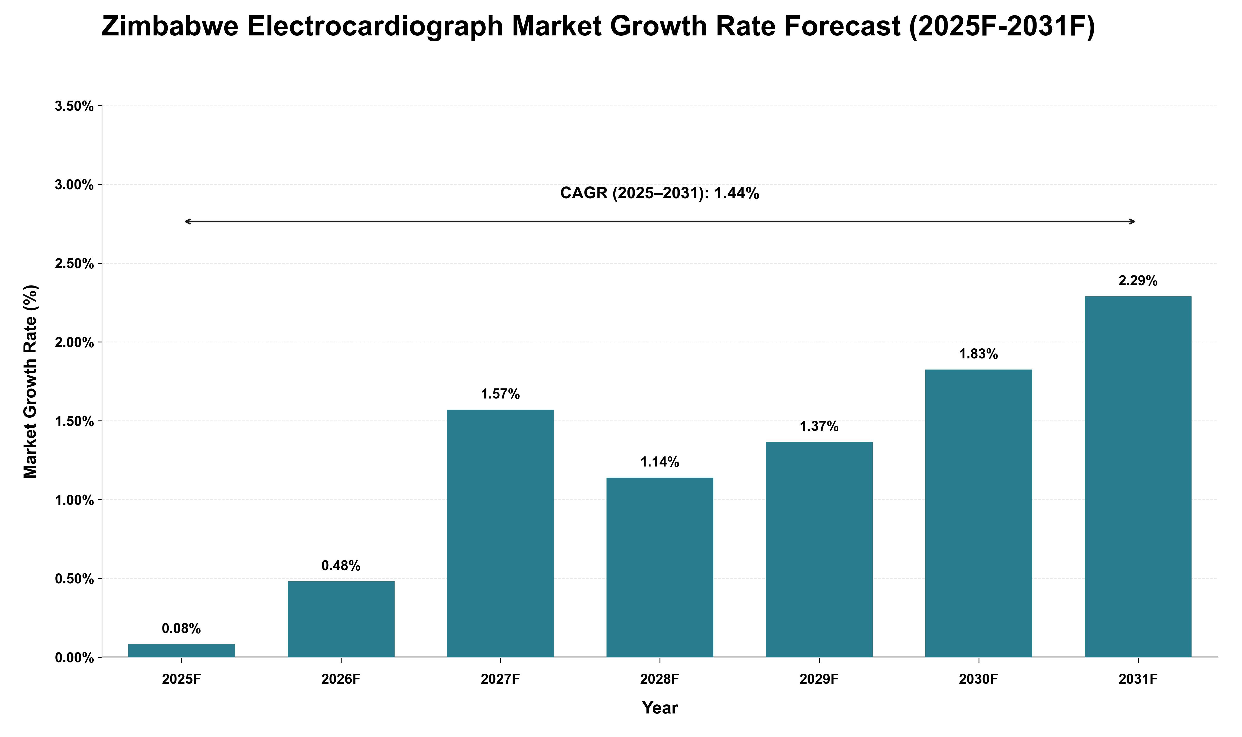 Zimbabwe Electrocardiograph Market Growth Rate Analysis (2025 - 2031)