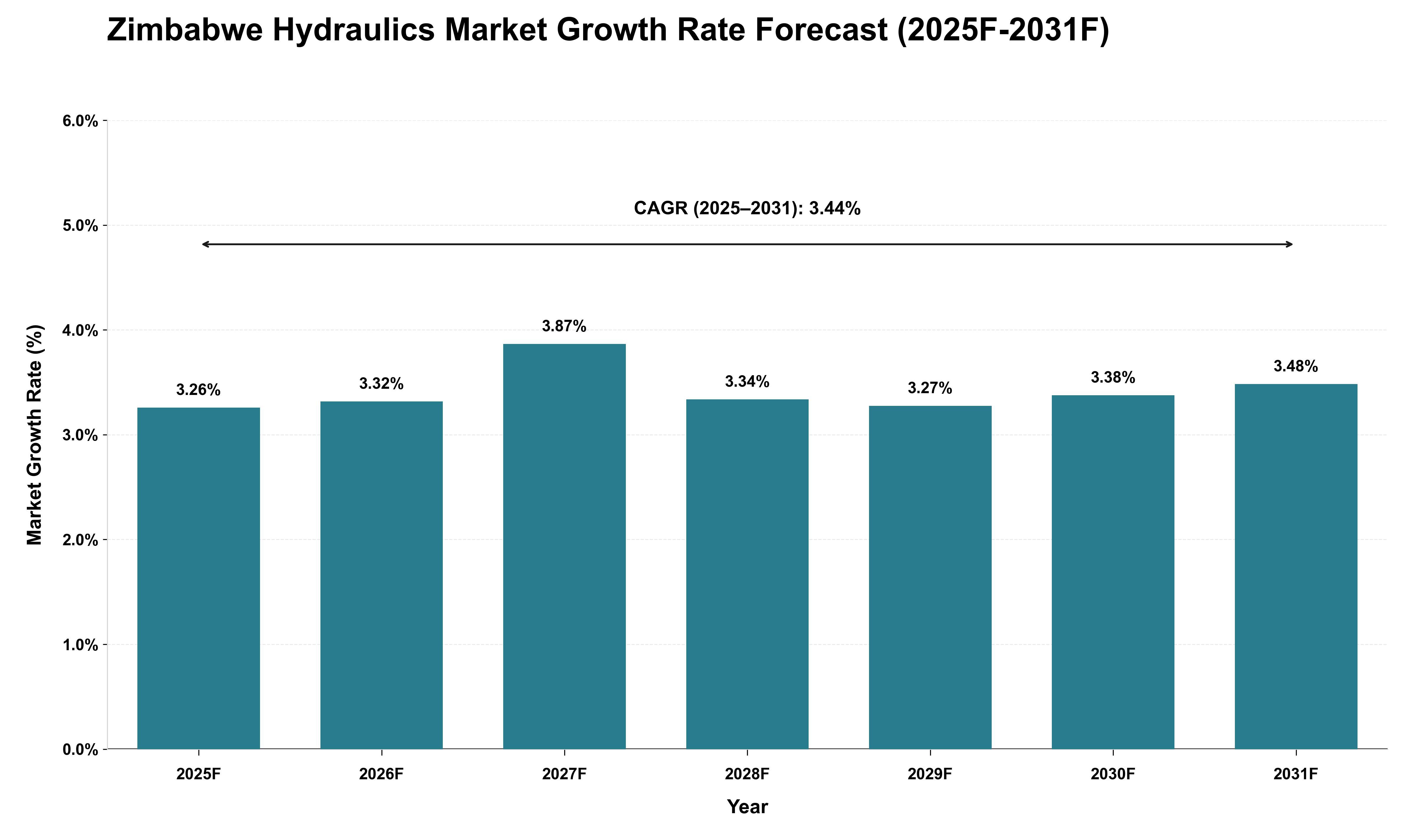Zimbabwe Hydraulics Market Growth Rate Analysis (2025 - 2031)