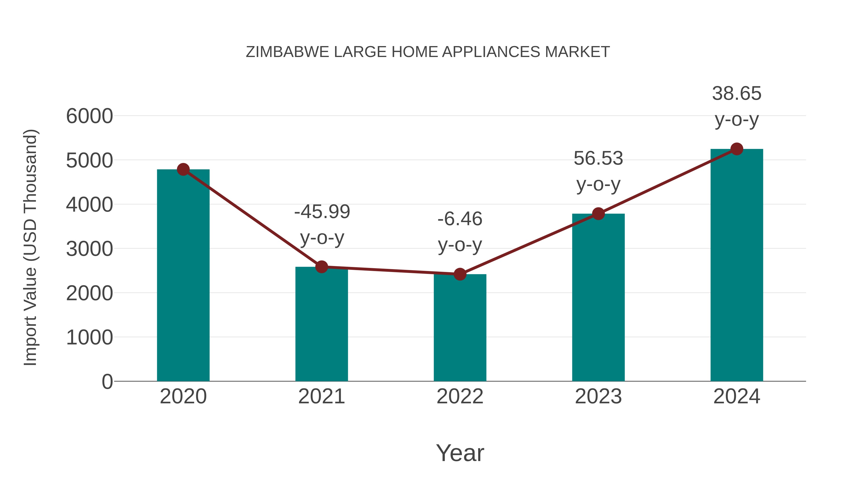 Zimbabwe Large Home Appliances Market: Import Trend Analysis
