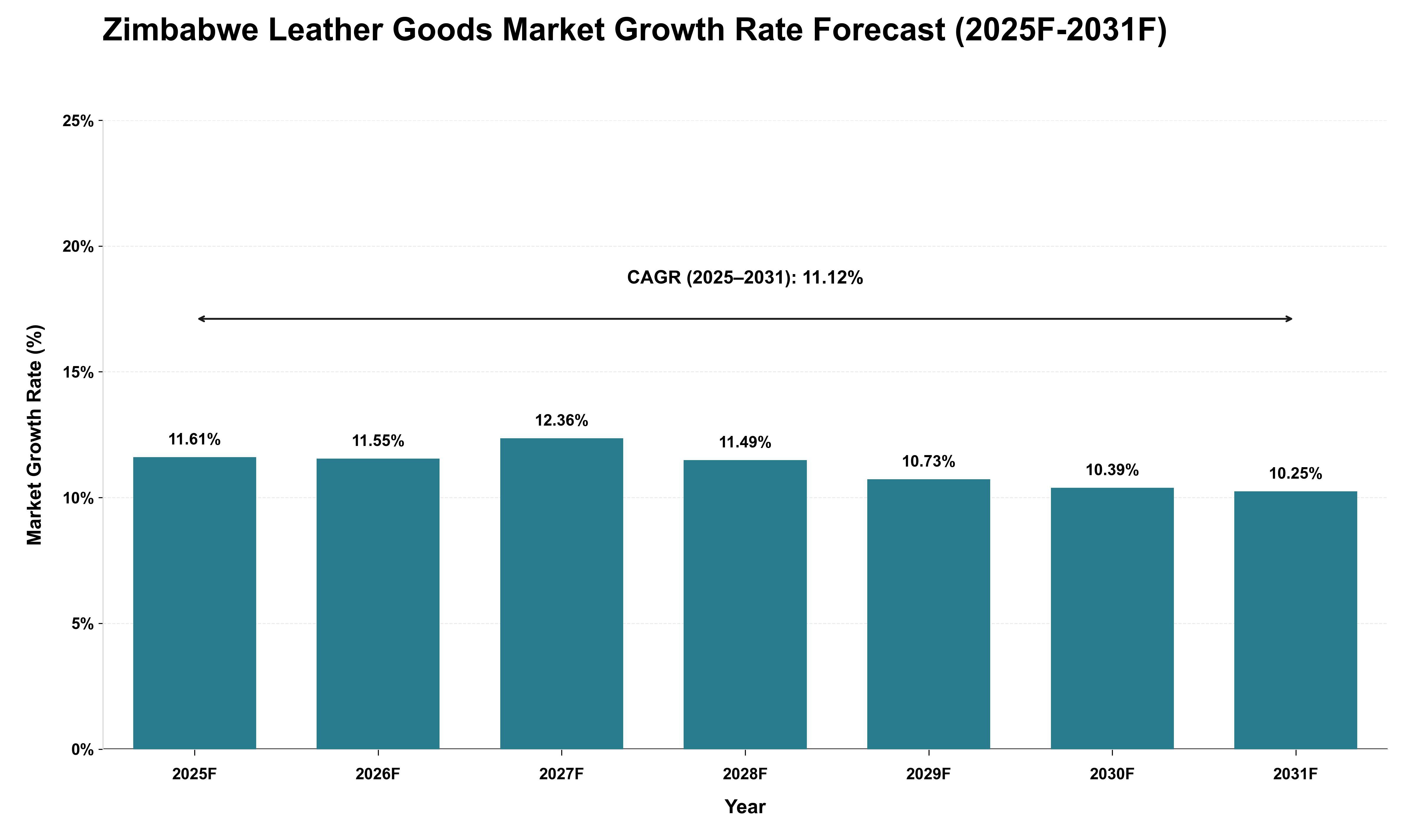 Zimbabwe Leather Goods Market Growth Rate Analysis (2025 - 2031)