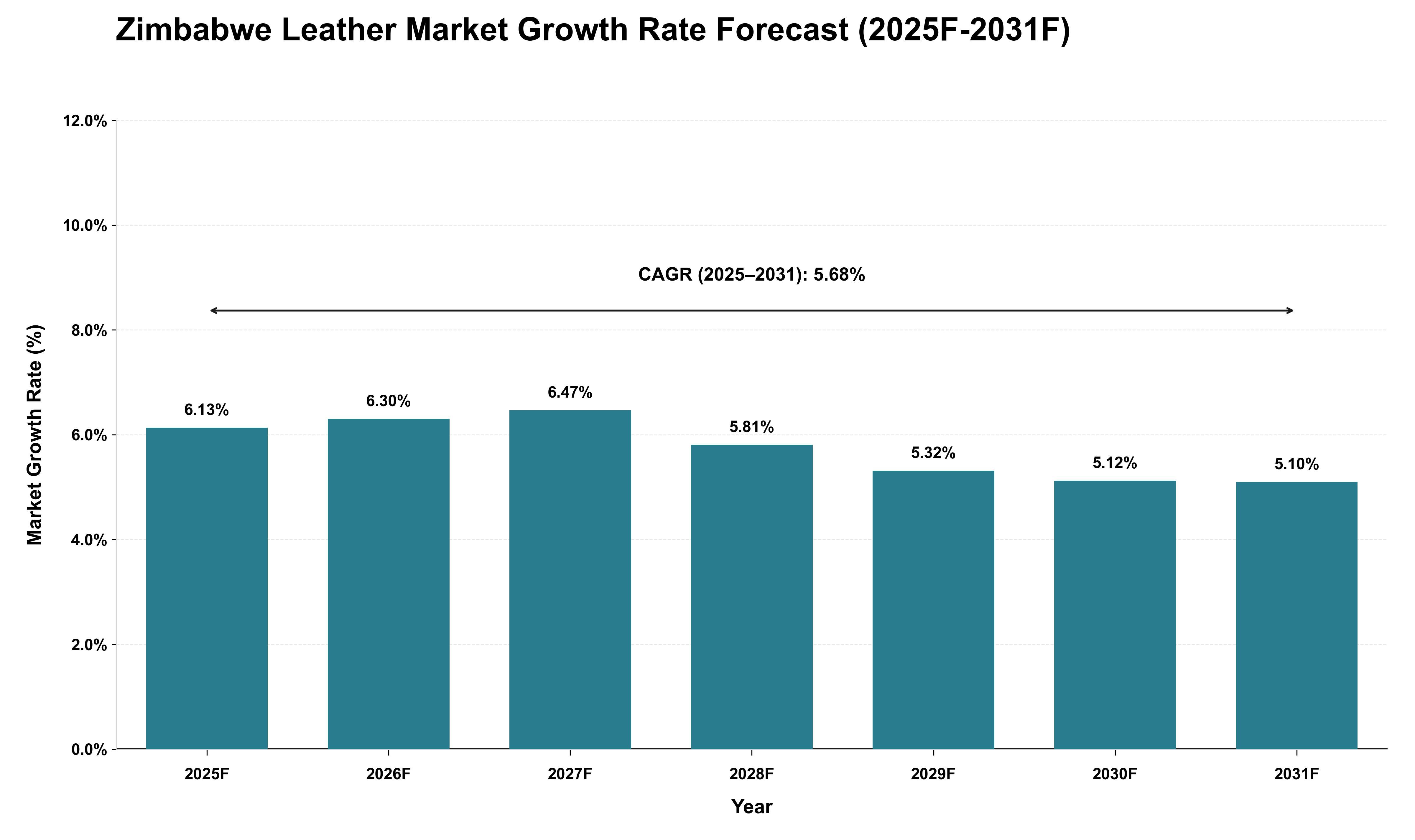 Zimbabwe Leather Market Growth Rate Analysis (2025 - 2031)