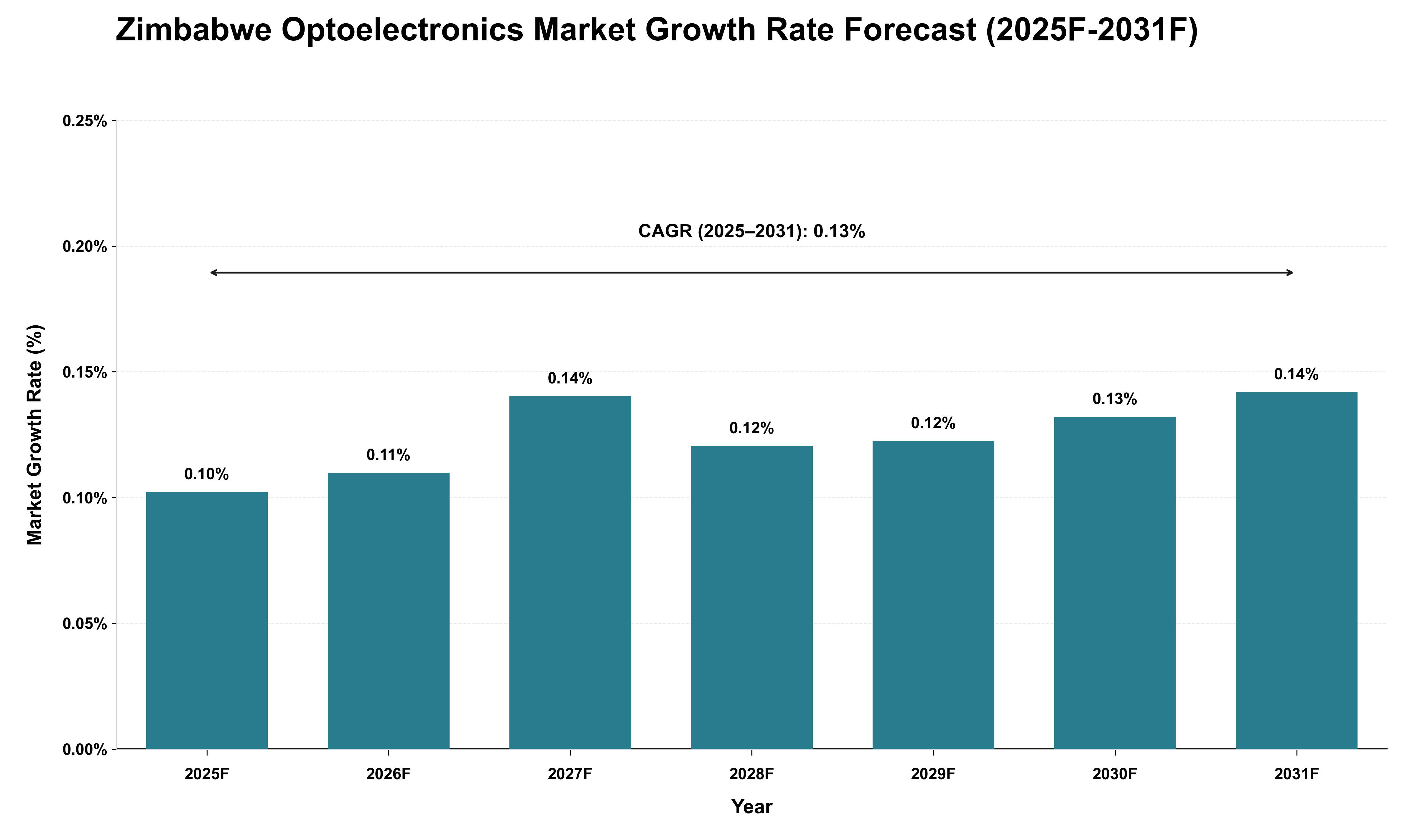 Zimbabwe Optoelectronics Market Growth Rate Analysis (2025 - 2031)