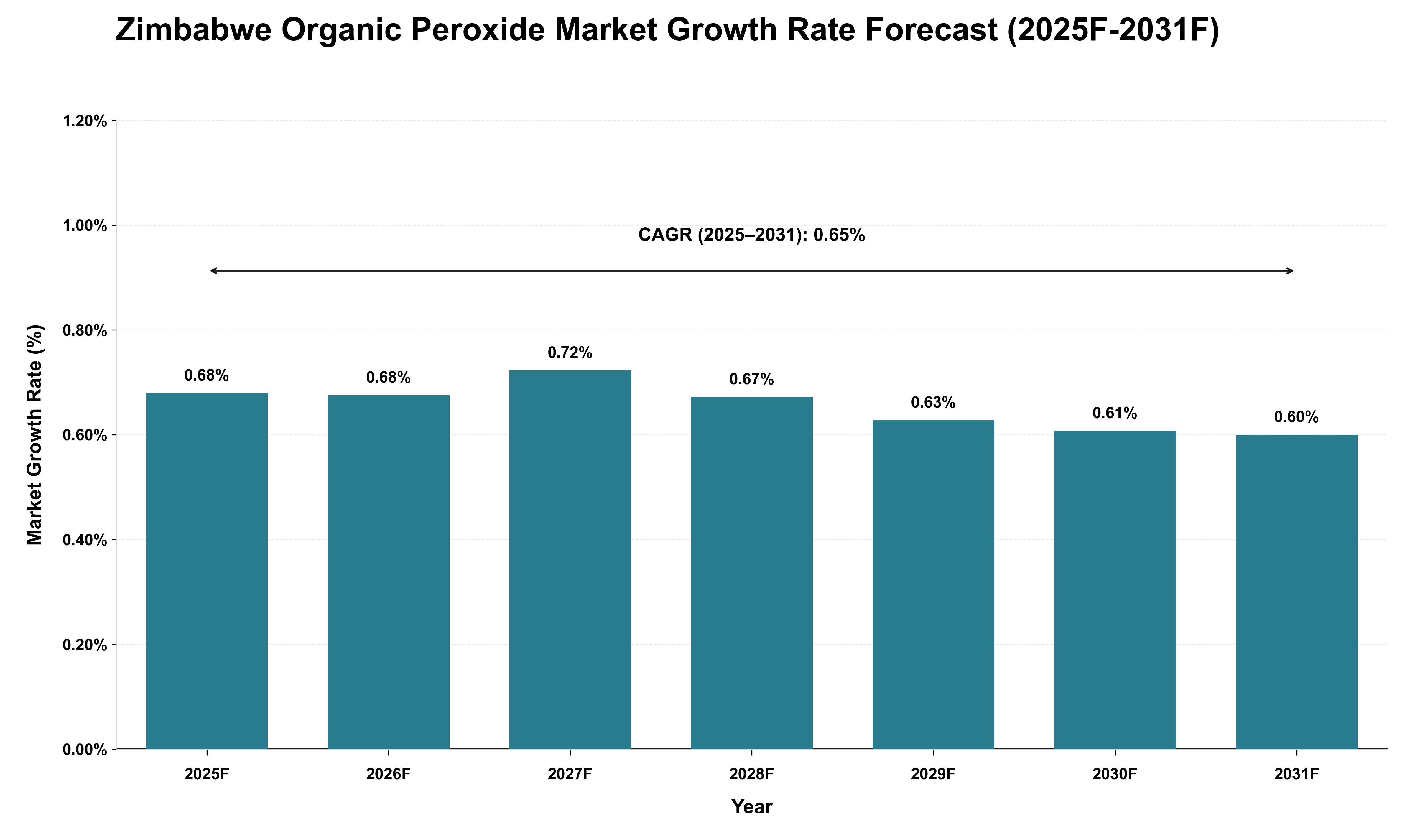 Zimbabwe Organic Peroxide Market Growth Rate Analysis (2025 - 2031)