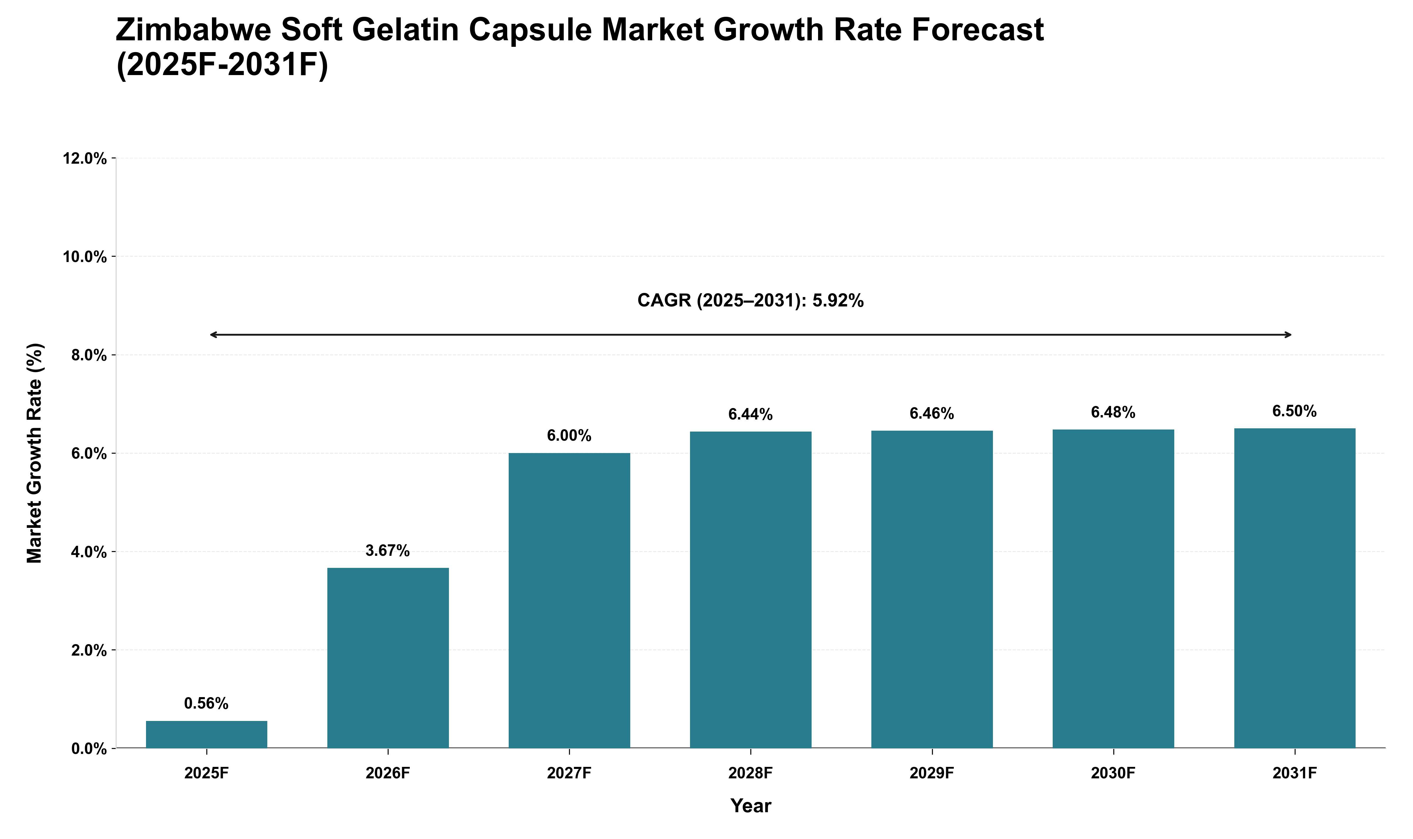 Zimbabwe Soft Gelatin Capsule Market Growth Rate Analysis (2025 - 2031)