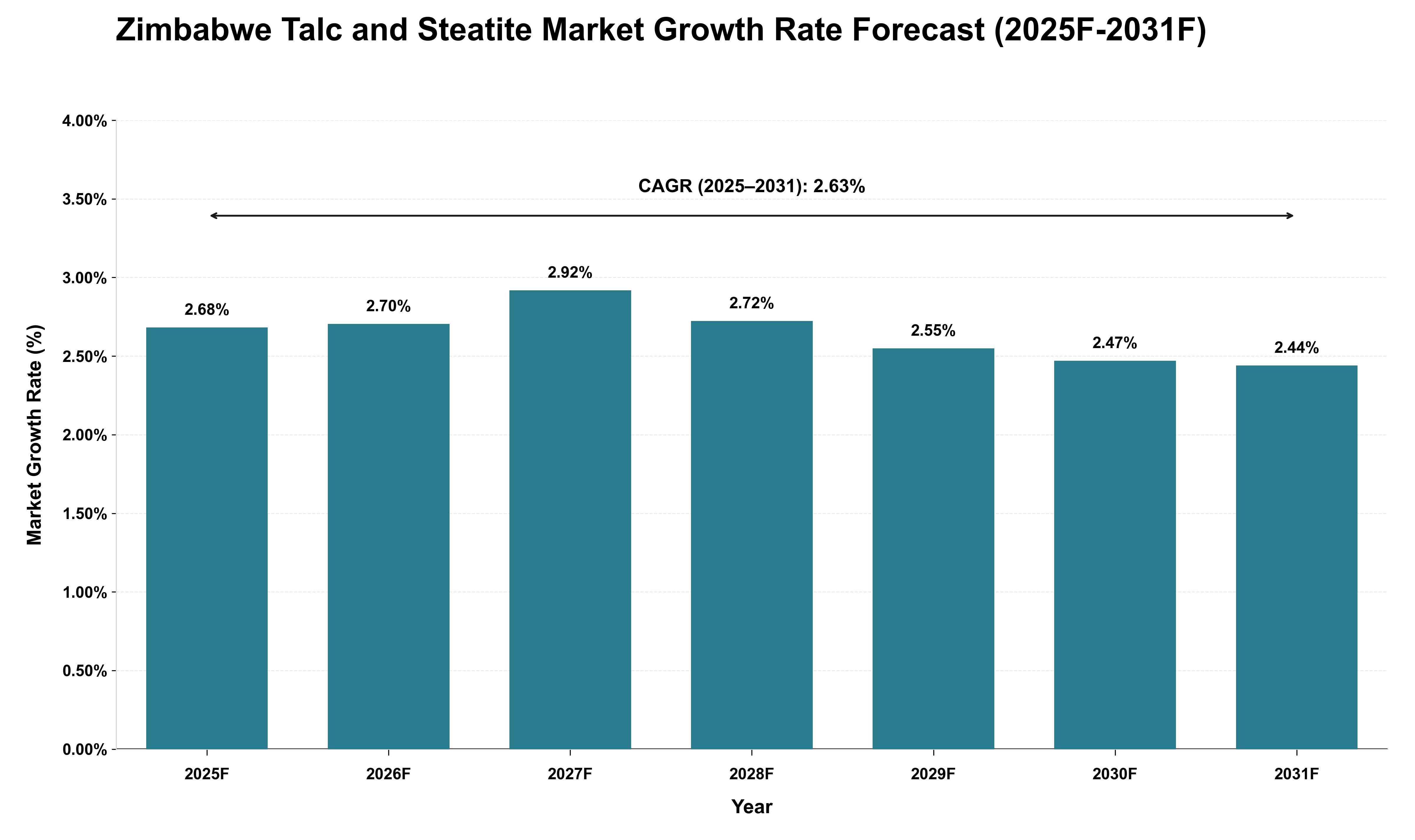 Zimbabwe Talc and Steatite Market Growth Rate Analysis (2025 - 2031)