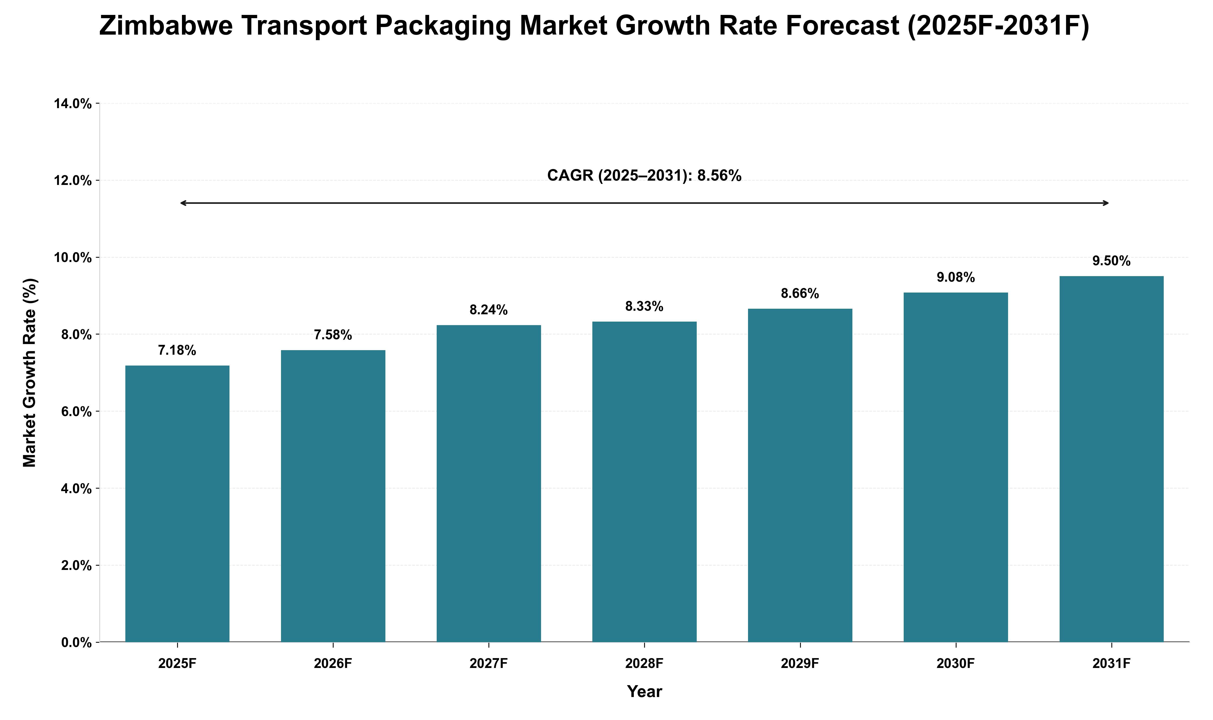 Zimbabwe Transport Packaging Market Growth Rate Analysis (2025 - 2031)