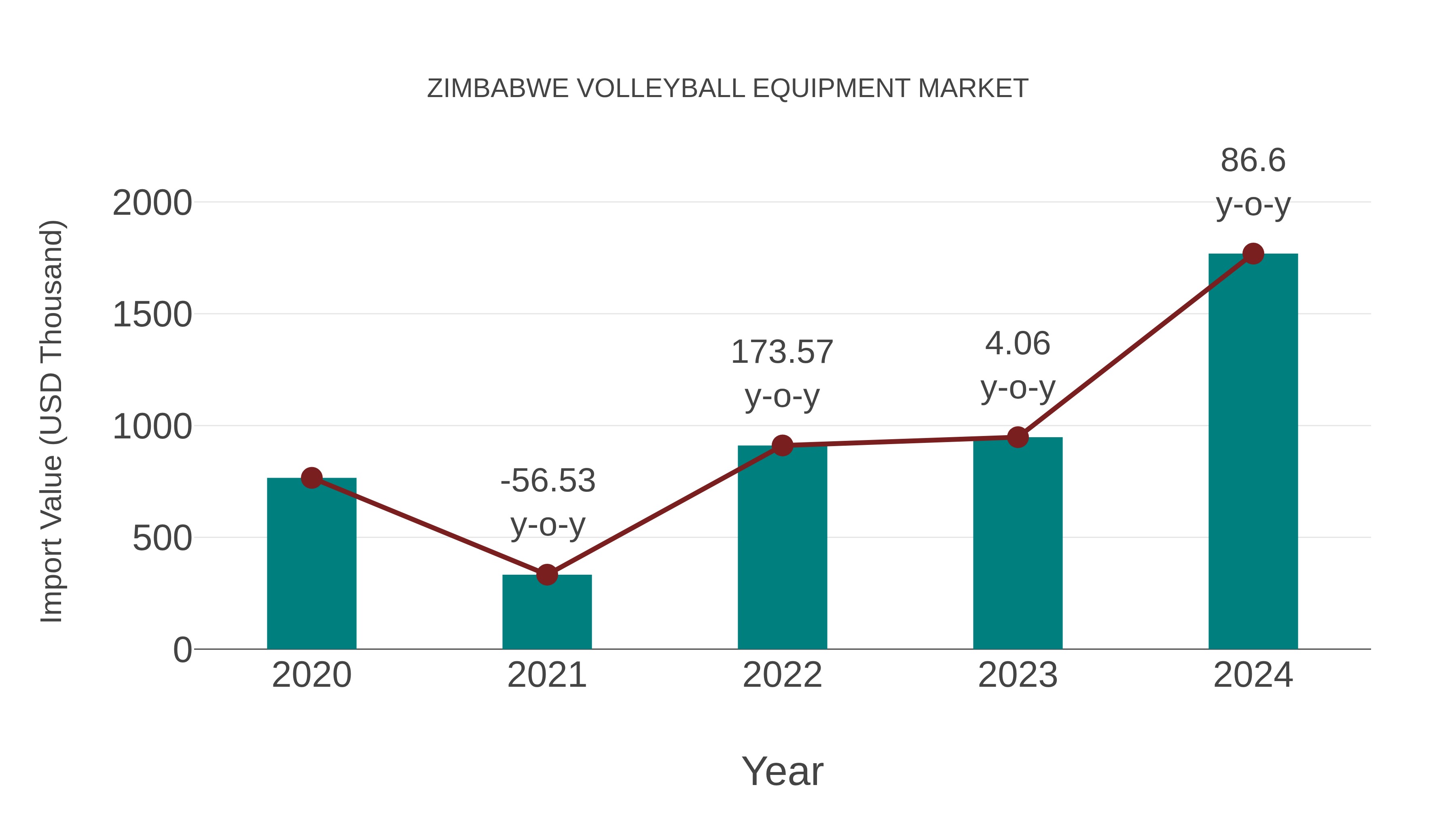 Zimbabwe Volleyball Equipment Market: Import Trend Analysis